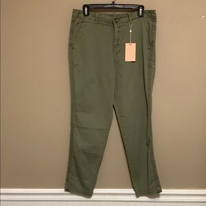 Quince Women’s Stretch Cotton Twill Girlfriend Chino Pants 29 Olive Minimalist